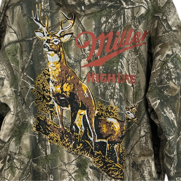 NWT Abercrombie & Fitch Miller High Life Graphic Popover Hoodie size Large - Picture 9 of 9